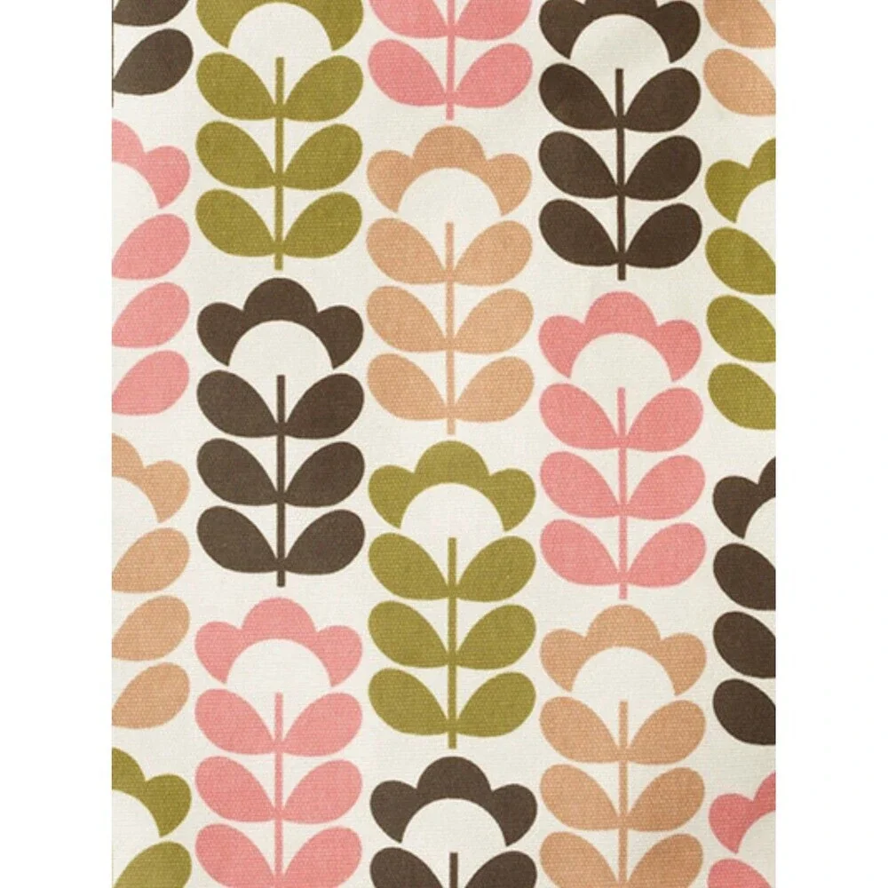 ORLA KIELY ETC floral stem print laminate canvas large tote handbag